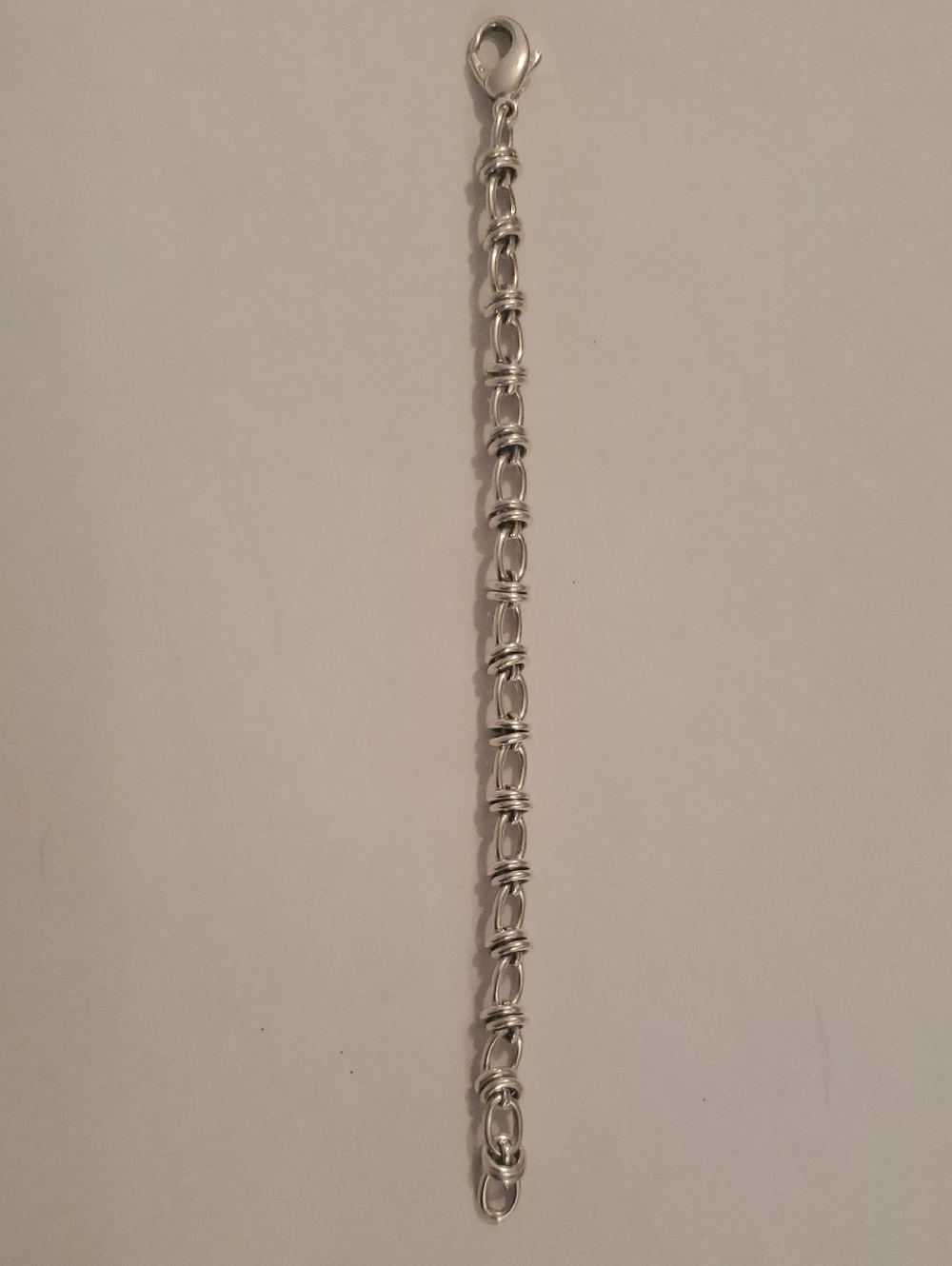 B.A B. 925 Sterling Silver Chain Bracelet - Shiny Link Design